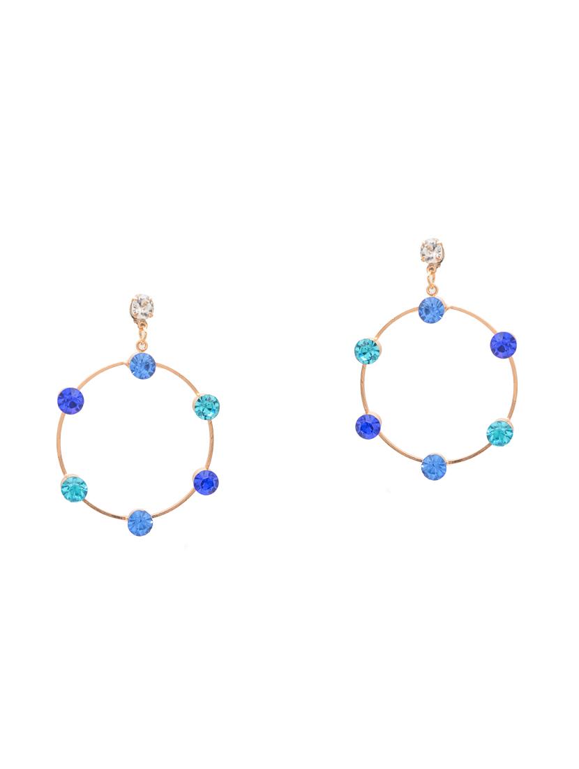 blue metal drop earring - 16525904 - Zoom Image - 2