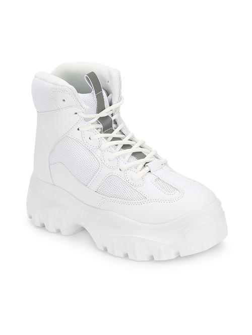 white lace-up boots - 16525924 - Standard Image - 1