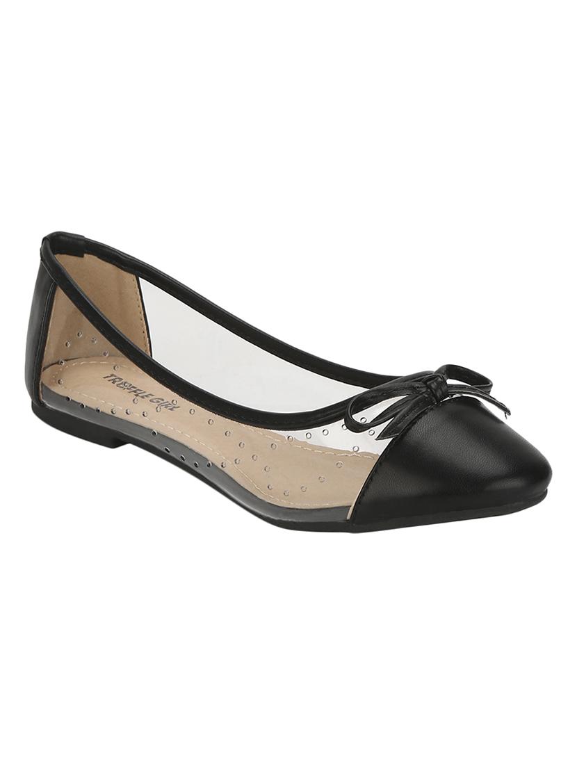 black slip on ballerinas - 16525952 - Zoom Image - 1