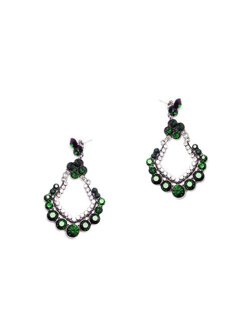 green crystal drop earring - 16526312 - Standard Image - 1