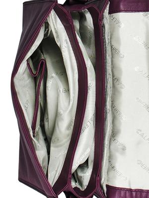 purple leather regular sling bag - 16526356 - Standard Image - 3