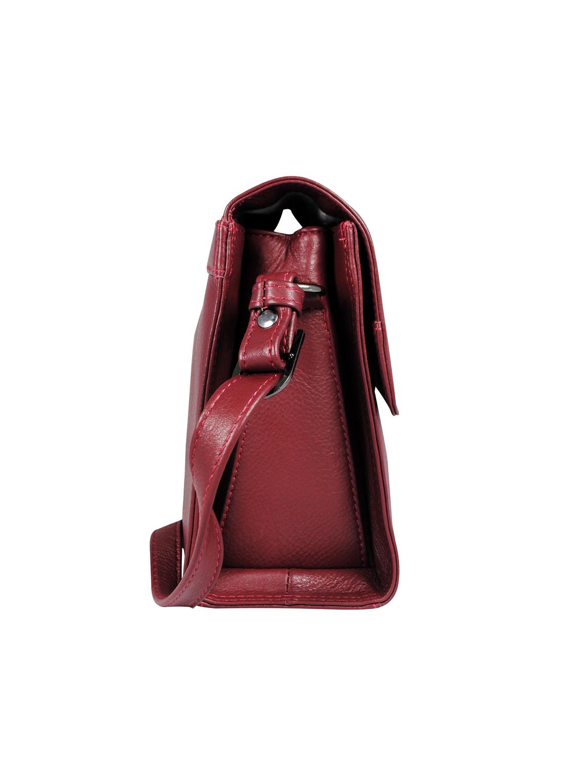 brown leather regular sling bag - 16526357 - Zoom Image - 5