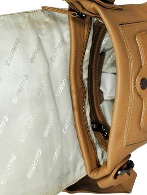 beige leather regular sling bag - 16526362 - Standard Image - 3