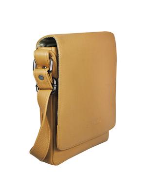 beige leather regular sling bag - 16526362 - Standard Image - 4