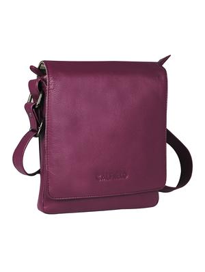 purple leather regular sling bag - 16526364 - Standard Image - 4