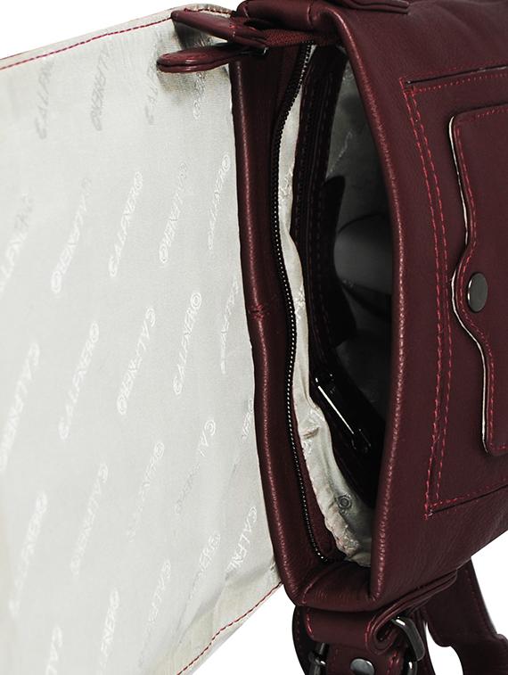 brown leather regular sling bag - 16526365 - Zoom Image - 3