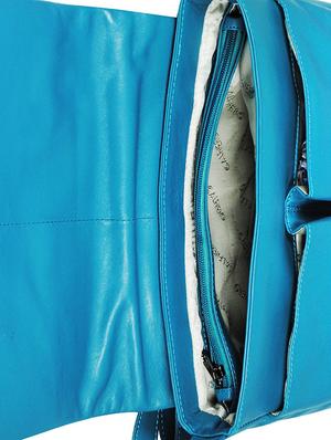 blue leather regular sling bag - 16526374 - Standard Image - 3