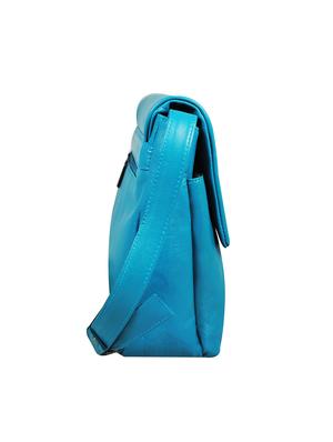 blue leather regular sling bag - 16526374 - Standard Image - 5