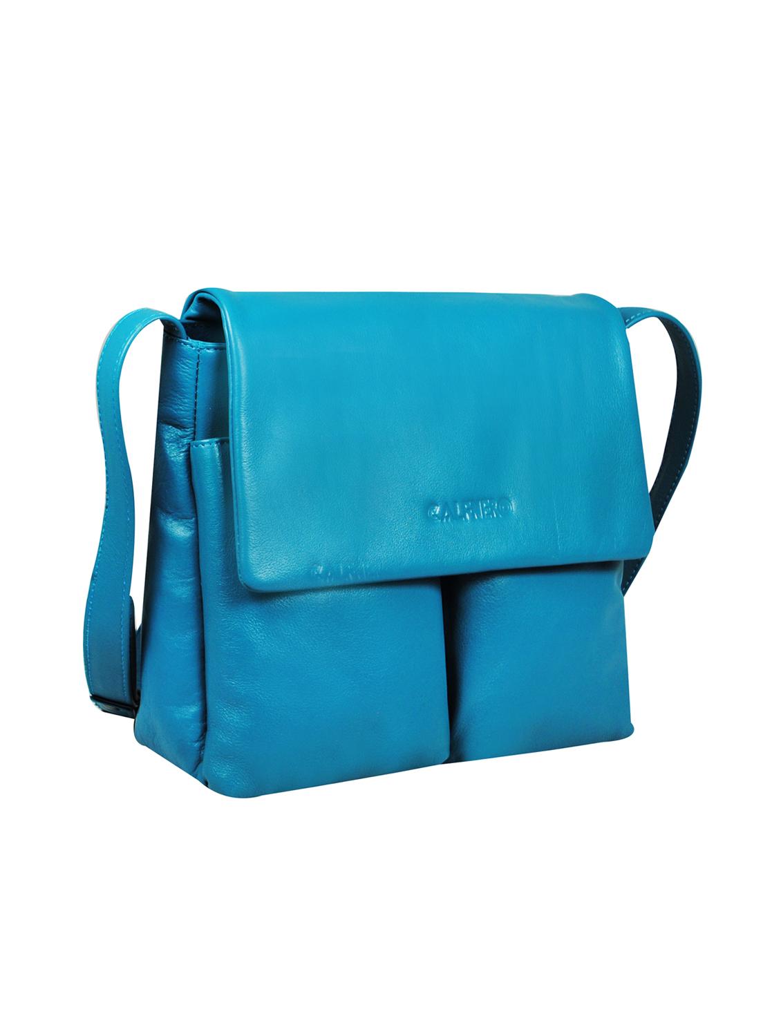 blue leather regular sling bag - 16526374 - Zoom Image - 4