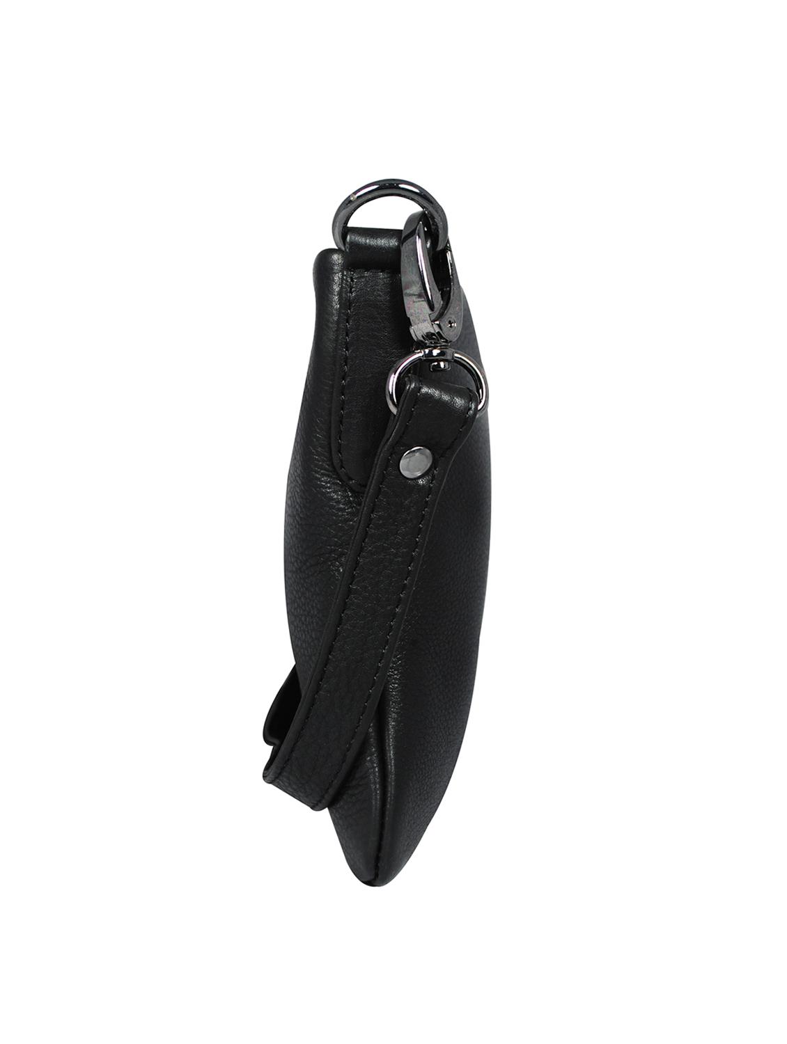 black leather regular sling bag - 16526378 - Zoom Image - 5
