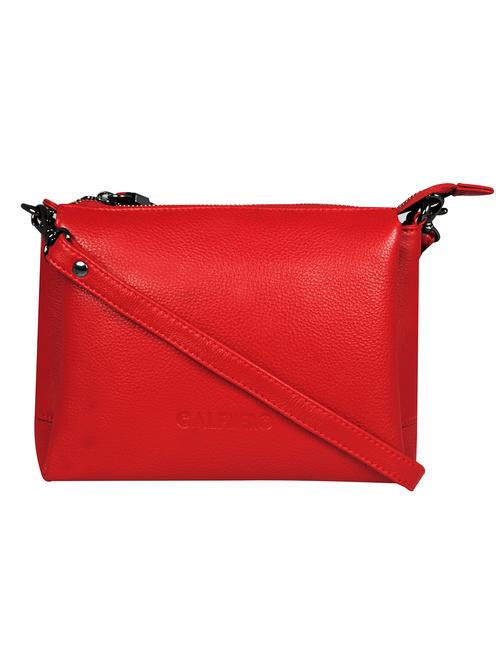 red leather sling bag - 16526396 -  Standard Image - 0