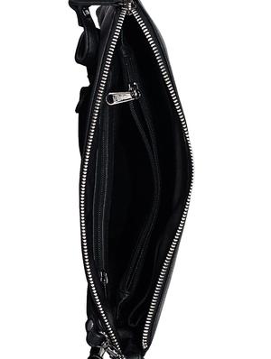 black leather regular sling bag - 16526403 - Standard Image - 3