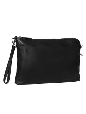 black leather regular sling bag - 16526403 - Standard Image - 4