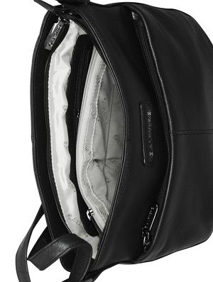 black leather regular sling bag - 16526407 - Standard Image - 3