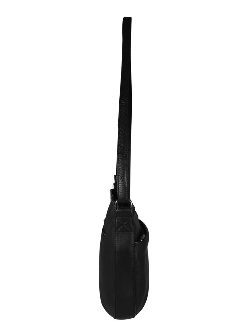 black leather regular sling bag - 16526407 - Zoom Image - 4