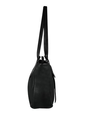 black leather regular handbag - 16526409 - Standard Image - 4