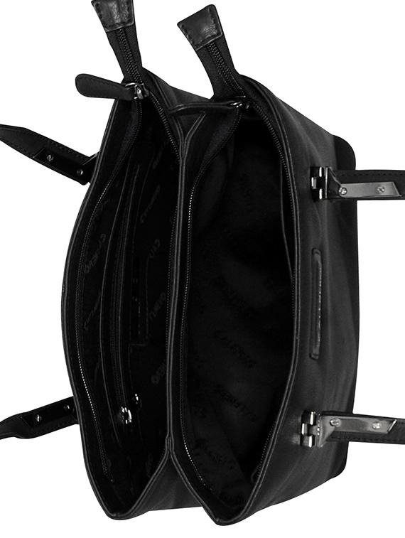 black leather regular handbag - 16526423 - Zoom Image - 3