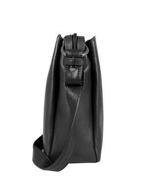 black leather regular sling bag - 16526429 - Standard Image - 4