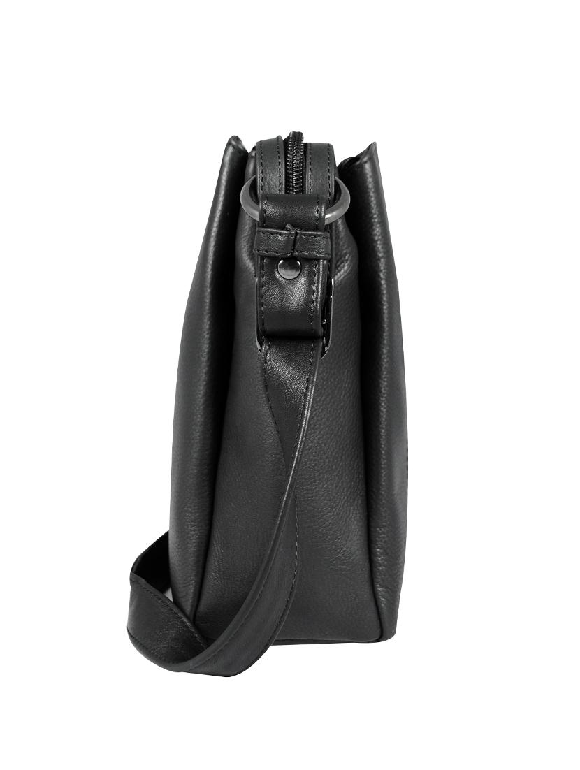 black leather regular sling bag - 16526429 - Zoom Image - 4