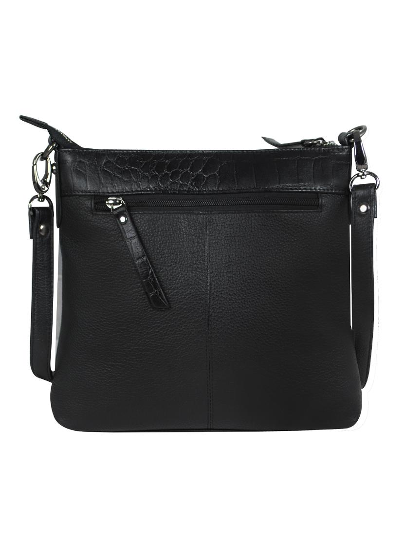 black leather regular sling bag - 16526433 - Zoom Image - 2