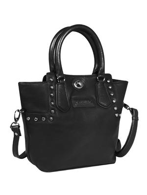 black leather regular handbag - 16526439 - Standard Image - 4