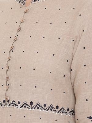 printed straight kurta - 16526941 - Standard Image - 4