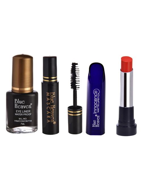blue heaven eyeliner,mascara & matte lipstik combos - 16527358 - Standard Image - 1