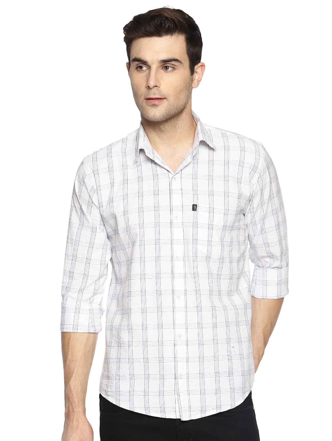 white checkered casual shirt - 16527489 - Zoom Image - 1