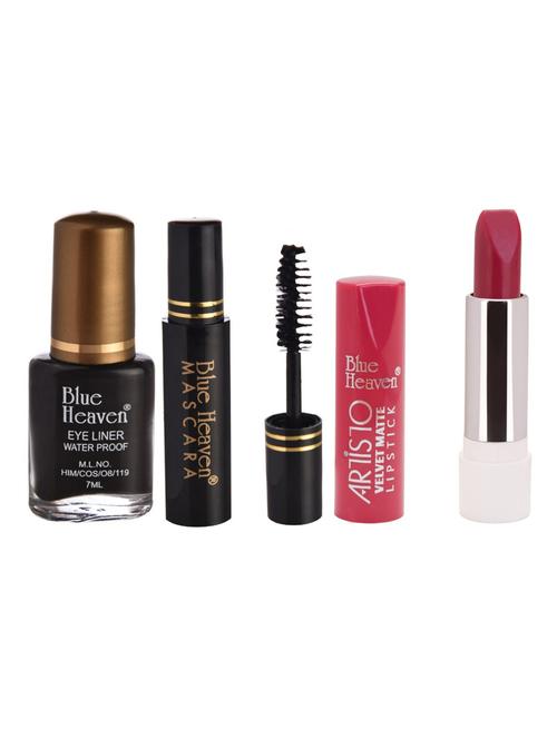 blue heaven eyeliner,mascara & matte lipstik combos - 16527531 - Standard Image - 1