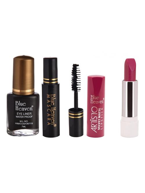 blue heaven eyeliner,mascara & matte lipstik combos - 16527541 - Standard Image - 1