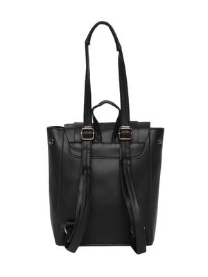 black leatherette (pu) fashion backpack - 16527578 - Standard Image - 2