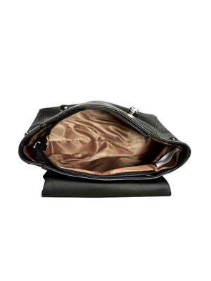 black leatherette (pu) fashion backpack - 16527578 - Standard Image - 3