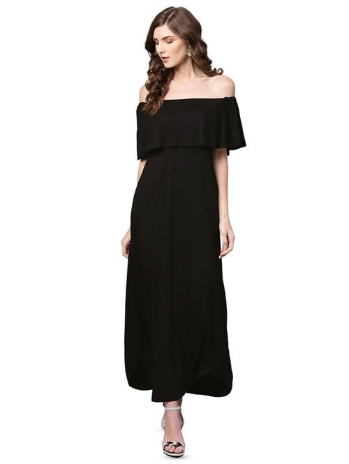 off shoulder layered a-line dress - 16527620 - Very Small Image - 1