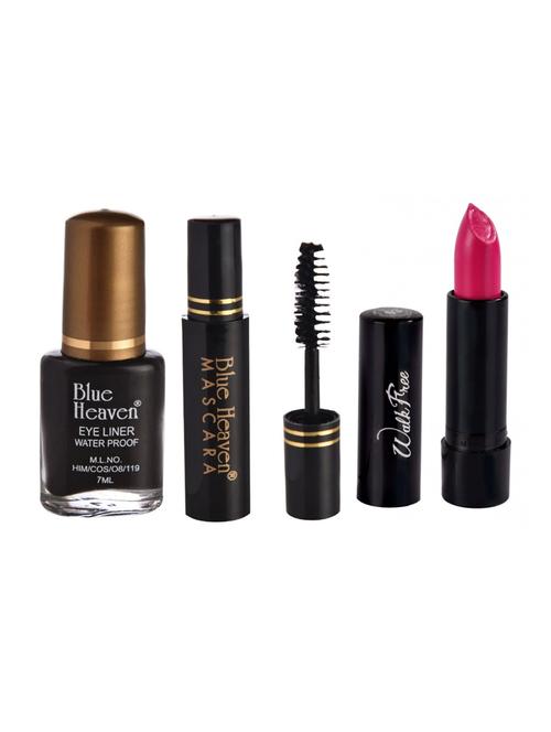 blue heaven eyeliner,mascara & matte lipstik combos - 16527625 - Standard Image - 1