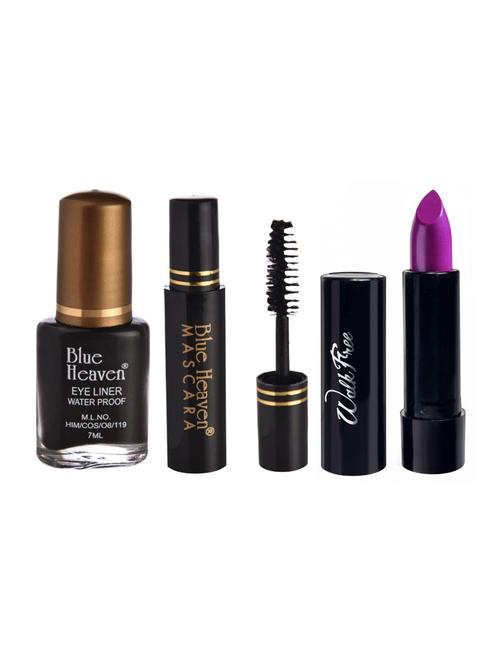 blue heaven eyeliner,mascara & matte lipstik combos - 16527629 - Standard Image - 1