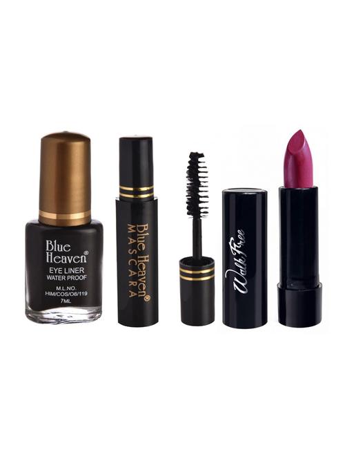 blue heaven eyeliner,mascara & matte lipstik combos - 16527637 - Standard Image - 1