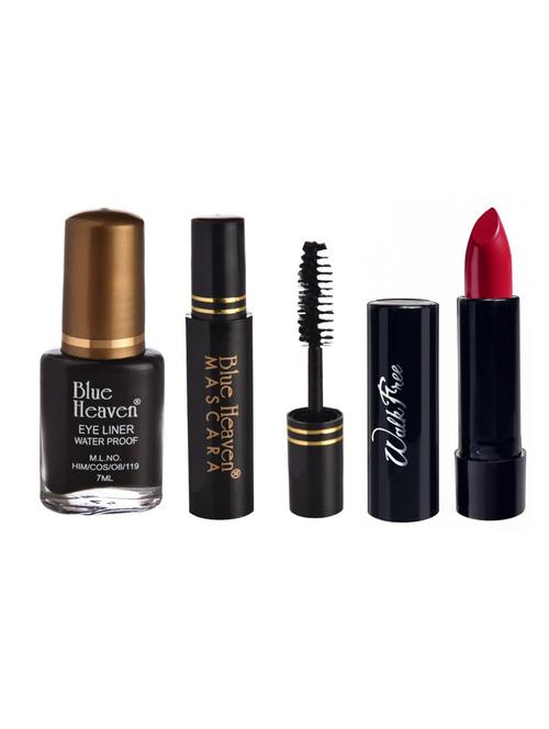 blue heaven eyeliner,mascara & matte lipstik combos - 16527640 - Standard Image - 1
