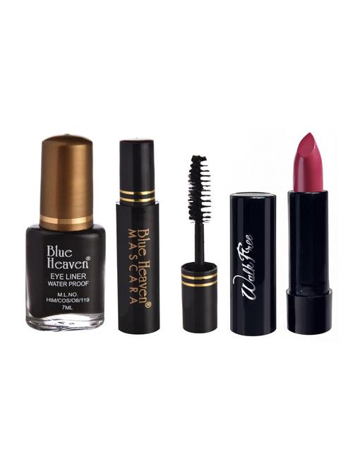 blue heaven eyeliner,mascara & matte lipstik combos - 16527643 - Standard Image - 1