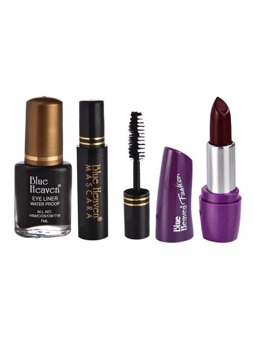 blue heaven eyeliner,mascara & matte lipstik combos - 16527789 - Standard Image - 1