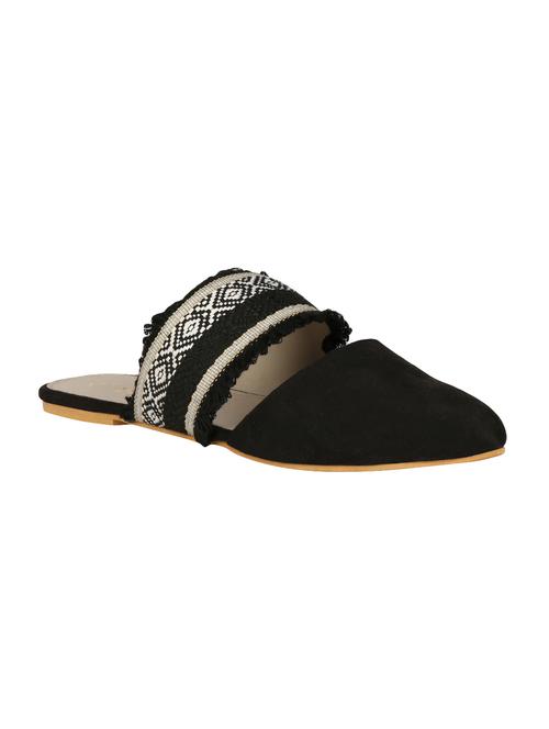 save more black leatherette slipon mules - 16527906 - Very Small Image - 1