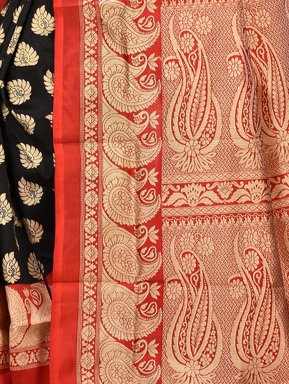 half & half banarasi saree - 16528283 - Zoom Image - 3