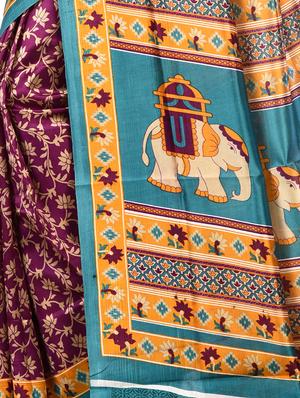 conversational half & half saree - 16528309 - Standard Image - 3