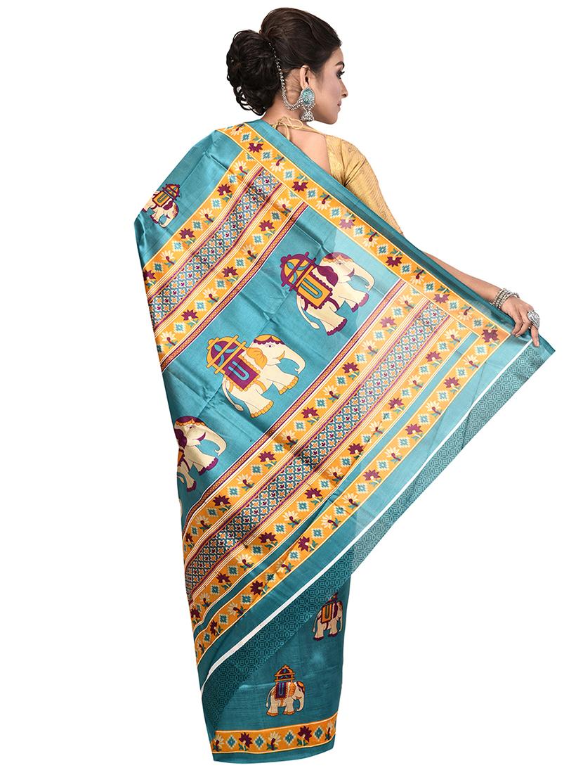 conversational half & half saree - 16528309 - Zoom Image - 2