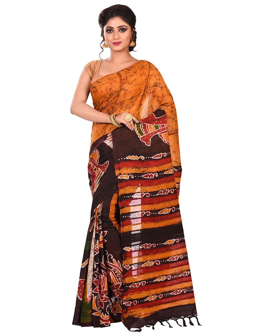 tant handloom saree with blouse - 16528324 - Zoom Image - 1