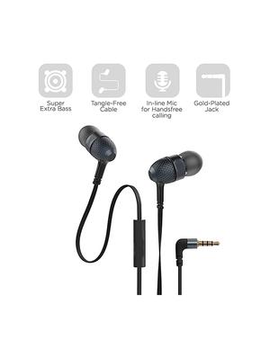 black made to fit you and your lifestyle, providing a smooth grip for an extra secure comfortable ears passive noise cancellation feature enables users enjoy listening music in chaotic noisy environment, it also receive calls onthego crafted with care, the polished metal ensures its longevity, tanglefree cable is lightweight features userfriendly controls easy functioning headphones & speaker - 16528677 - Standard Image - 5