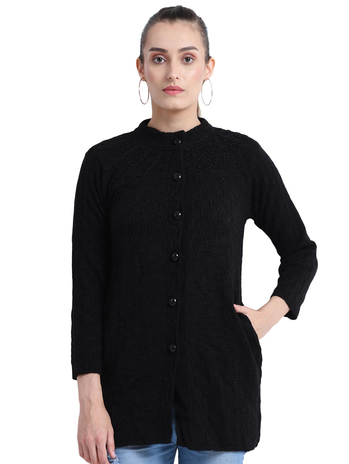 mandarin neck pocket detail cardigan - 16528706 - Zoom Image - 1
