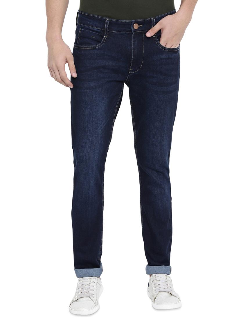dark blue light washed denim jeans - 16528810 - Zoom Image - 1