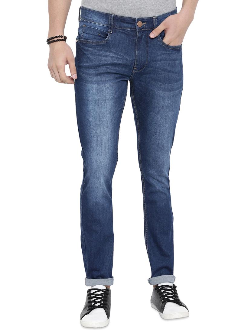 blue heavy washed denim jeans - 16528815 - Zoom Image - 1