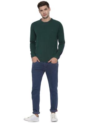 green solid pullover - 16529171 - Standard Image - 3