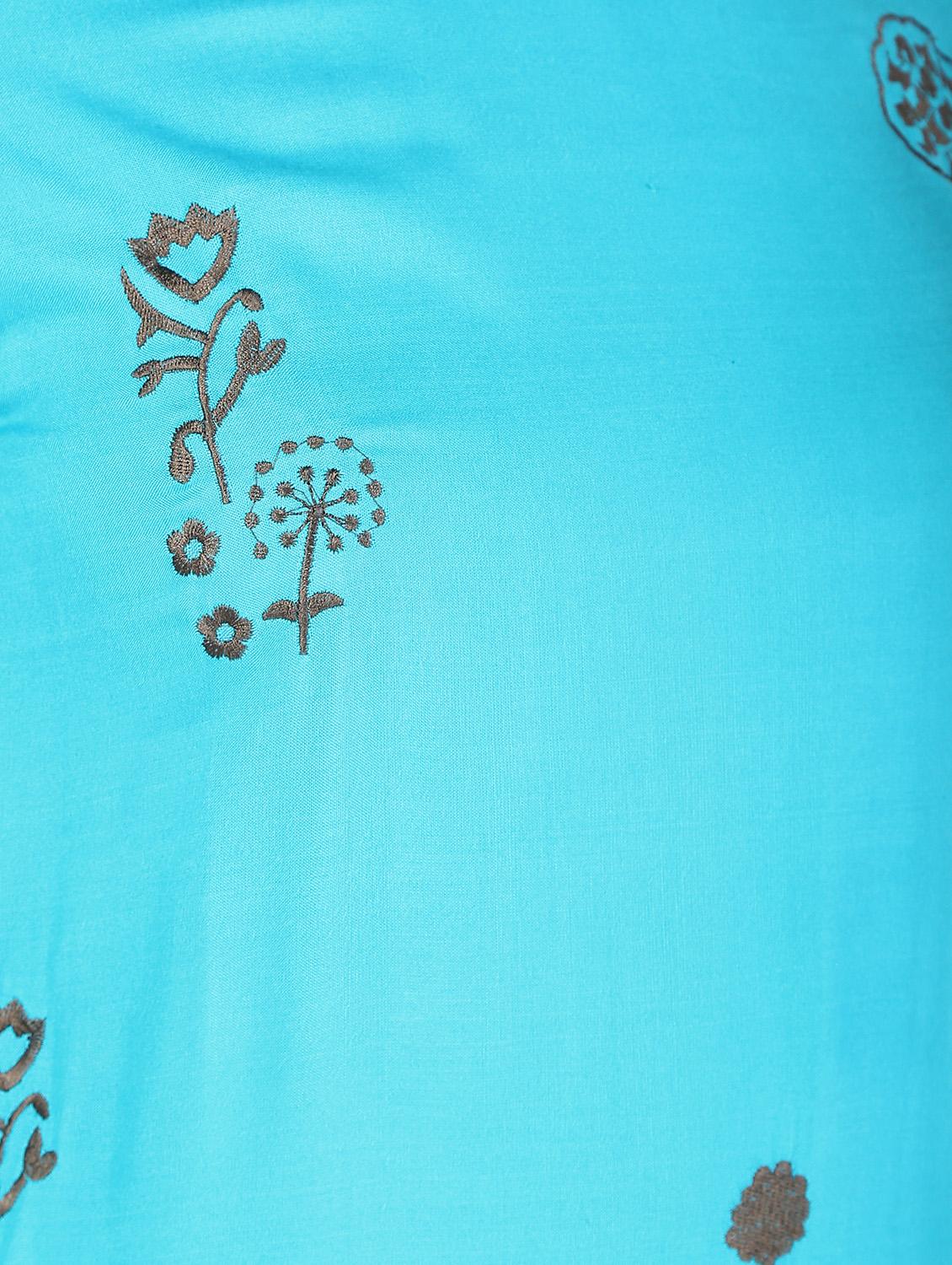 embroidered straight kurta - 16529711 - Zoom Image - 5